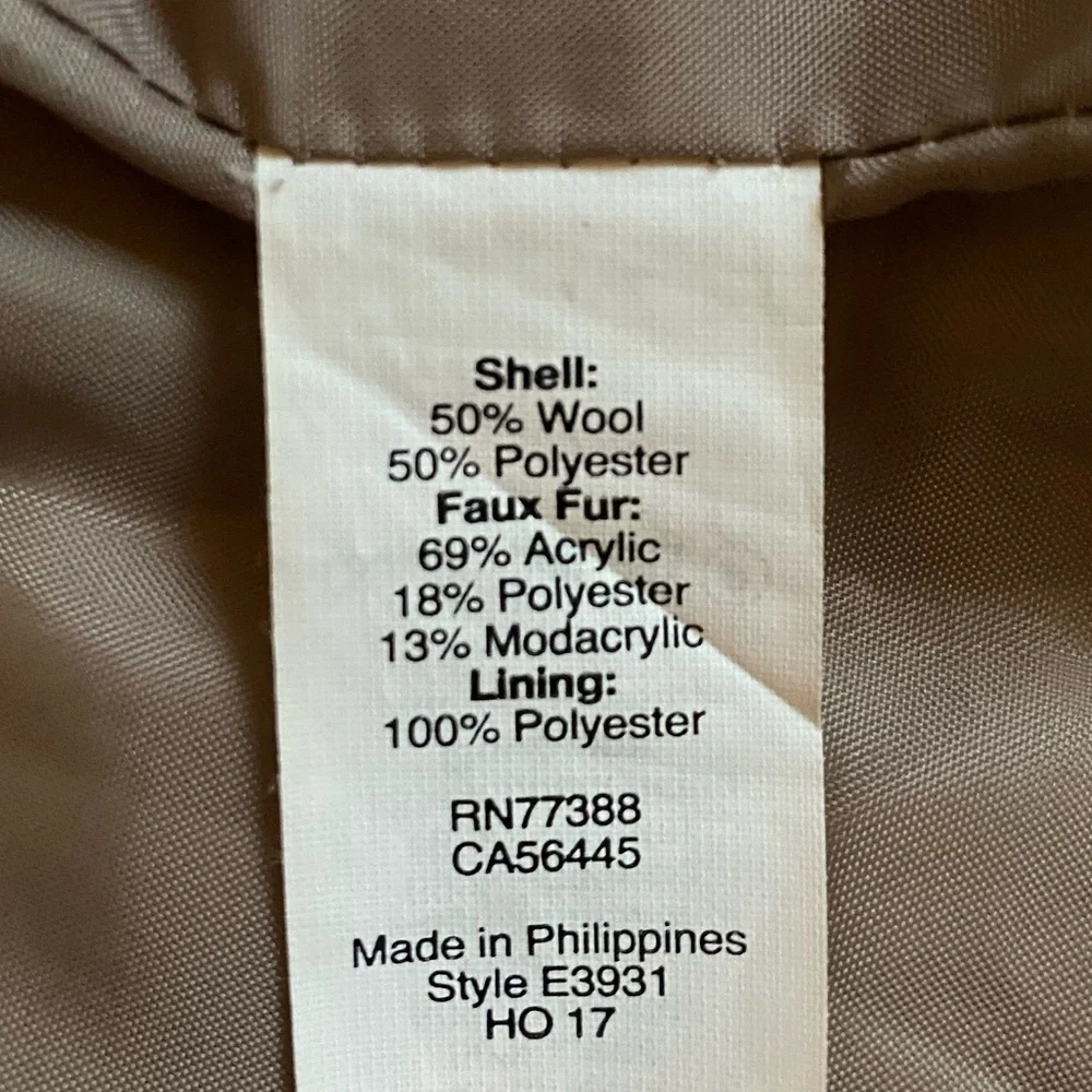 J. Crew Vail Parka Wool Blend Coat in Heather Tan Size 00 - Picture 12 of 16